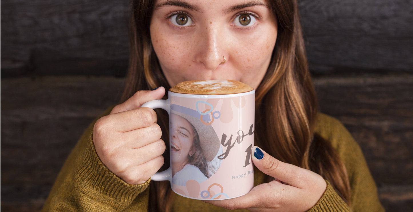 Mok 320ml met foto - keramisch - zelf ontwerpen