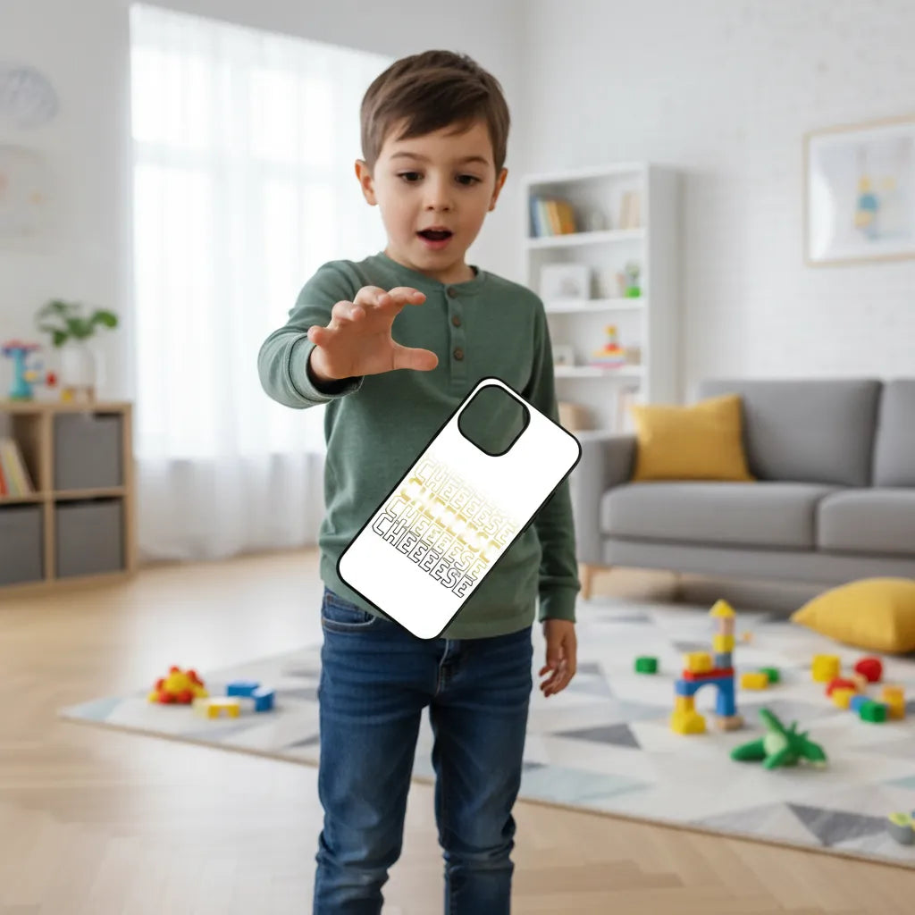 Telefoonhoesje gepersonaliseerd met Naam of Woord (iPhone & Samsung)