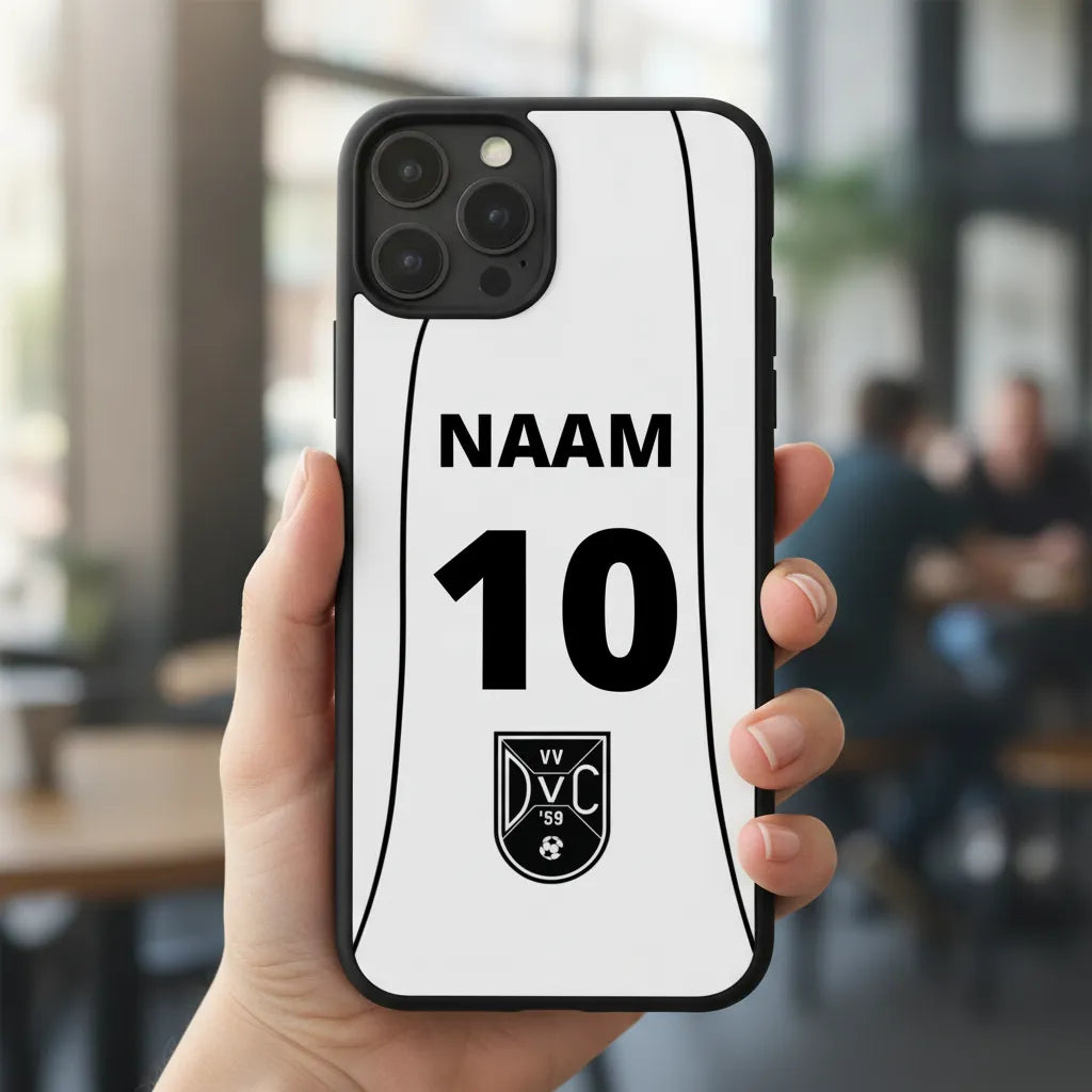 iPhone Telefoonhoesje DVC - Naam - Nummer