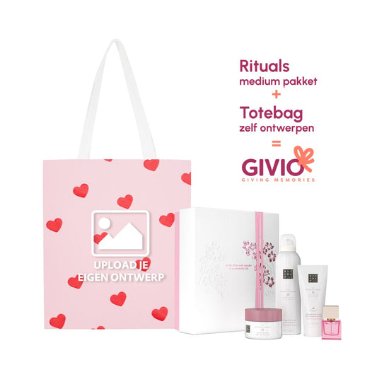 Cadeau pakket voor haar - Totebag + Rituals pakket