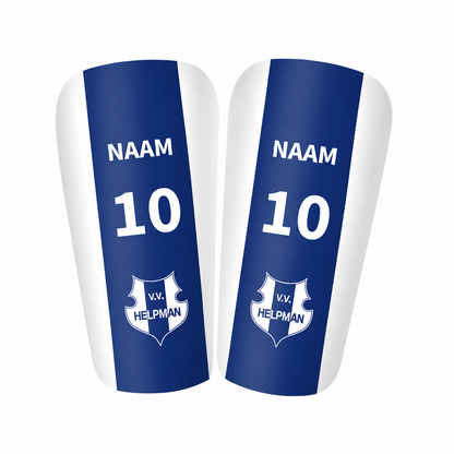 v.v. Helpman scheenbeschermers - met je eigen naam en nummer - Diverse maten