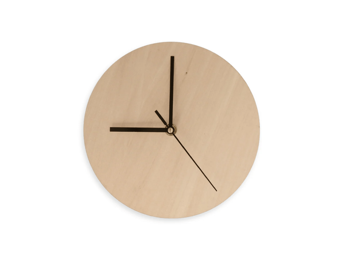 Houten wandklok met foto - rond - ontwerp zelf