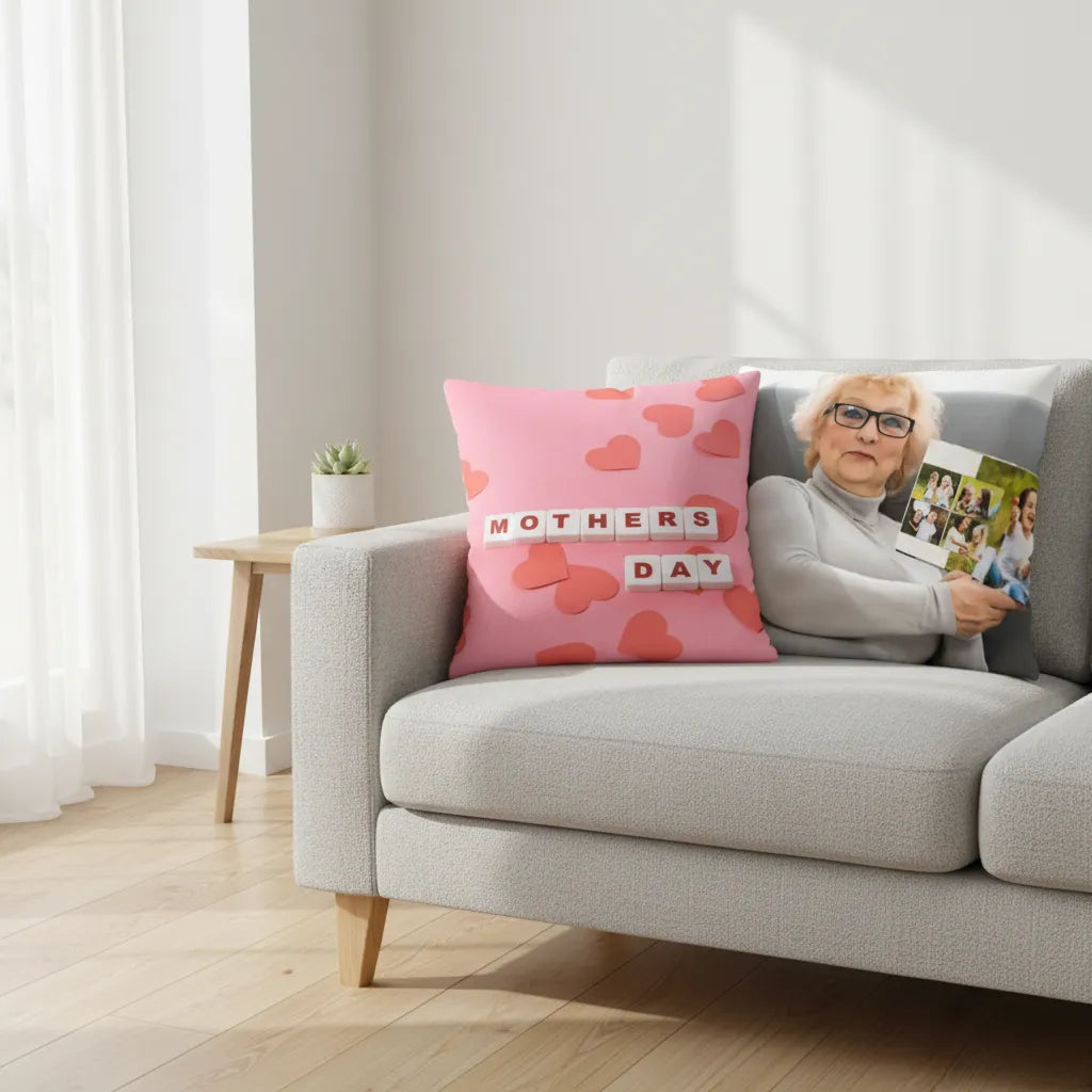 Gepersonaliseerd kussen met jouw eigen foto - 40x40cm