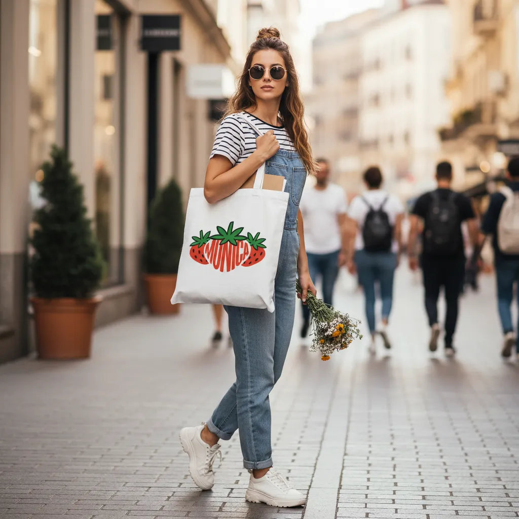 Totebag met naam 35x41 cm - gepersonaliseerd