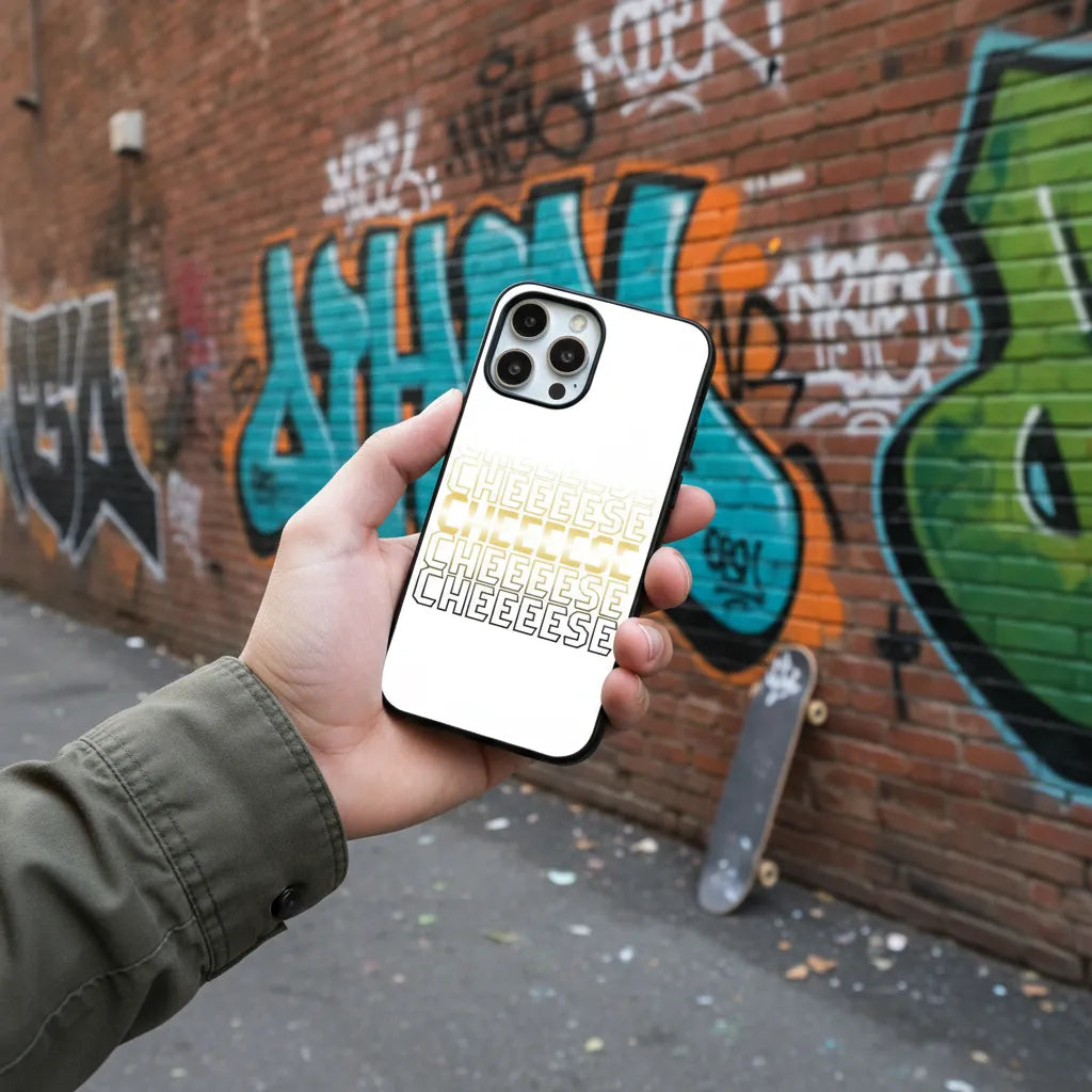 Telefoonhoesje gepersonaliseerd met Naam of Woord (iPhone & Samsung)