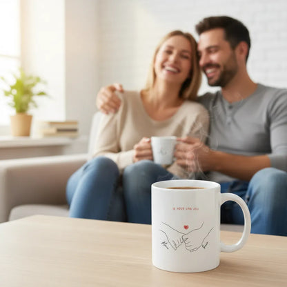 Liefdesmok met namen en tekst - gepersonaliseerd