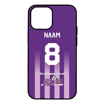 iPhone Telefoonhoesje HS88 - met naam en nummer - hoge kwaliteit.
