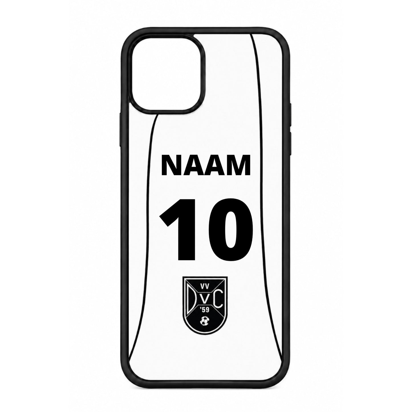 iPhone Telefoonhoesje DVC - Naam - Nummer