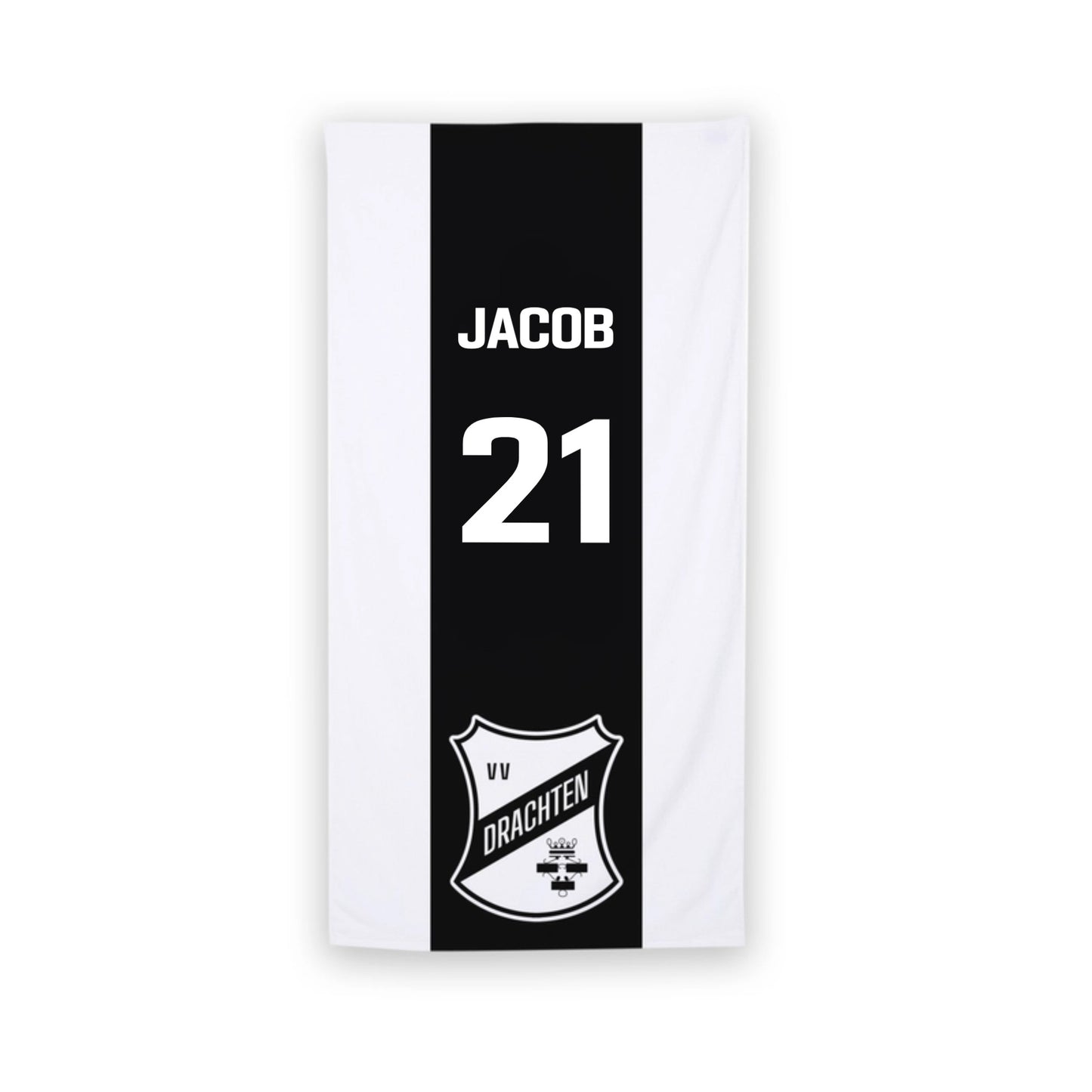 v.v. Drachten handdoek - met je eigen naam en nummer