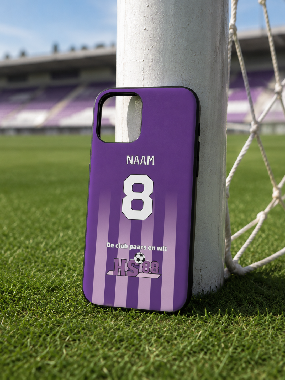 iPhone Telefoonhoesje HS88 - met naam en nummer - hoge kwaliteit.