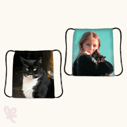 Gepersonaliseerd rugzakje met foto voor- en achterkant
