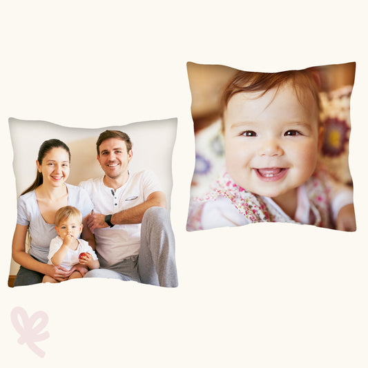 Gepersonaliseerd kussen met jouw eigen foto - 40x40cm