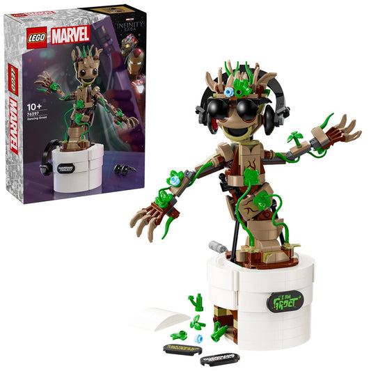 LEGO® Marvel Dancing Groot – Speels en vrolijk cadeau voor Marvel-fans