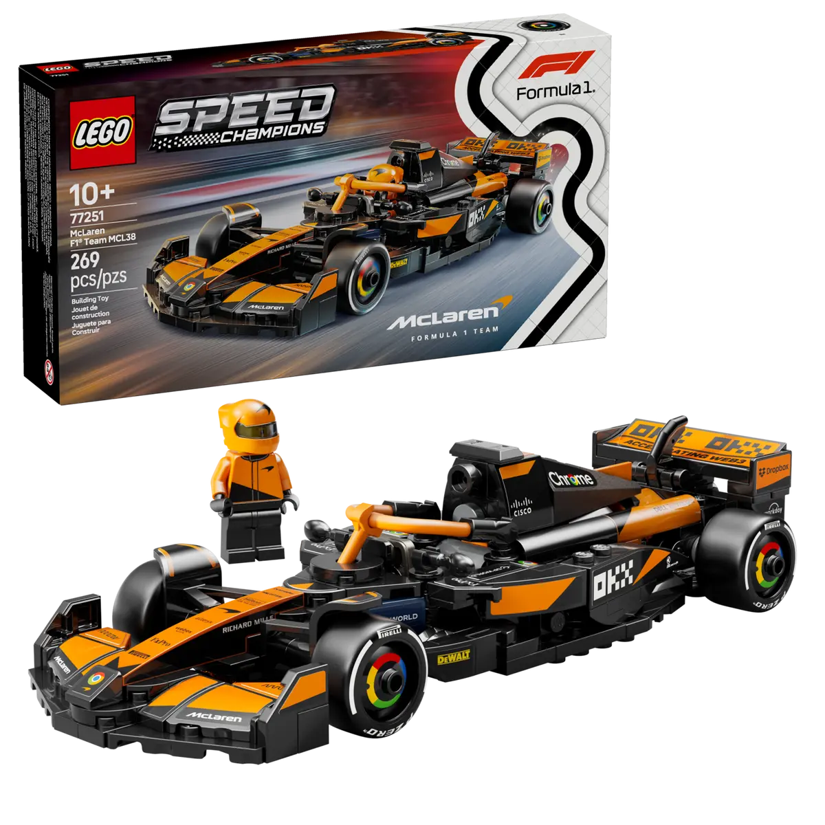 LEGO® Speed Champions McLaren F1 – Modern racecadeau voor Formule 1-fans
