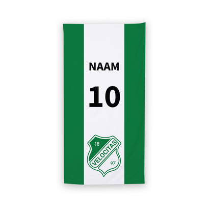 Velocitas 1897 handdoek Large of Extra large - met je eigen naam en nummer