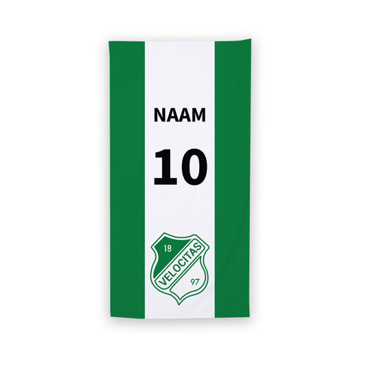 Velocitas 1897 handdoek Large of Extra large - met je eigen naam en nummer