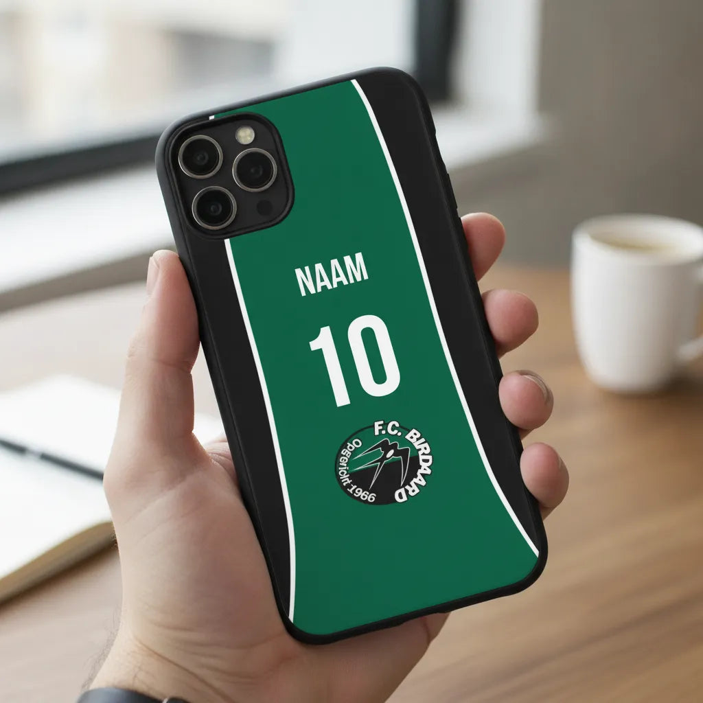 Telefoonhoesje iPhone - FC Birdaard - Naam- Nummer