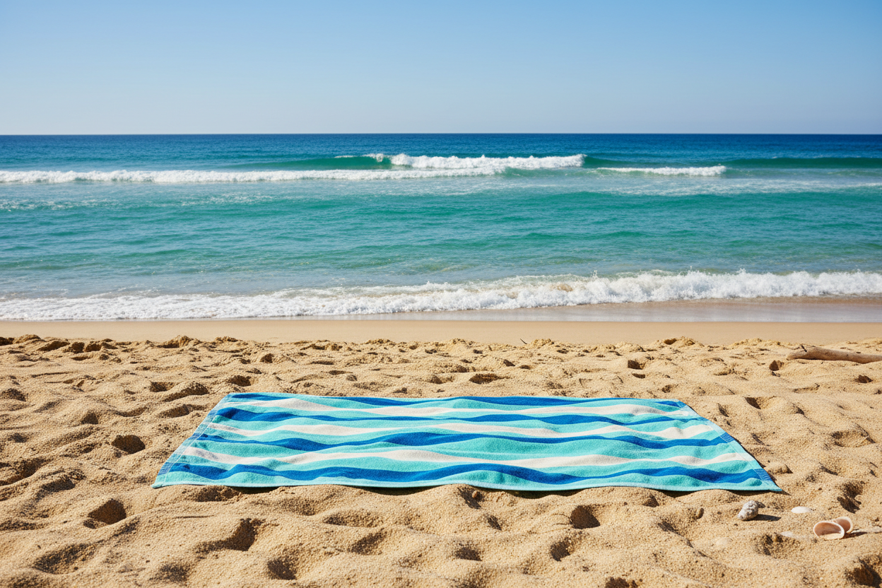 Strandlaken met foto 100x170cm - ontwerp zelf