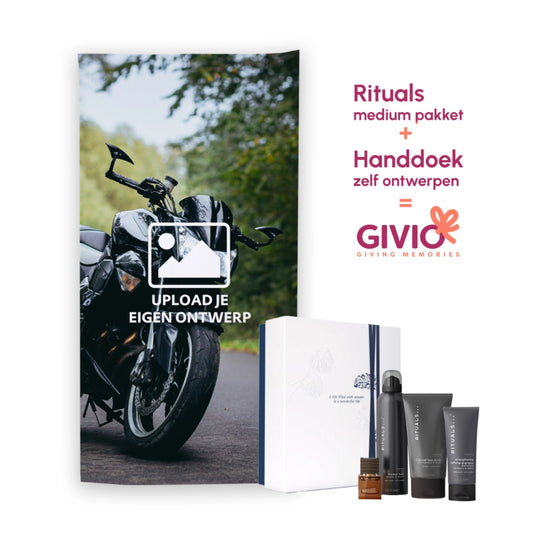 Cadeau pakket voor hem - Handdoek + Rituals pakket
