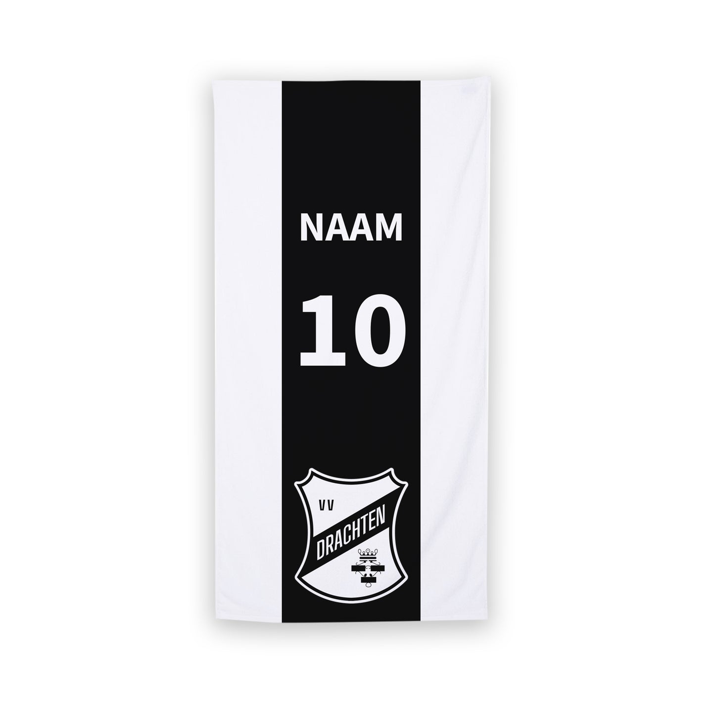 v.v. Drachten handdoek - met je eigen naam en nummer