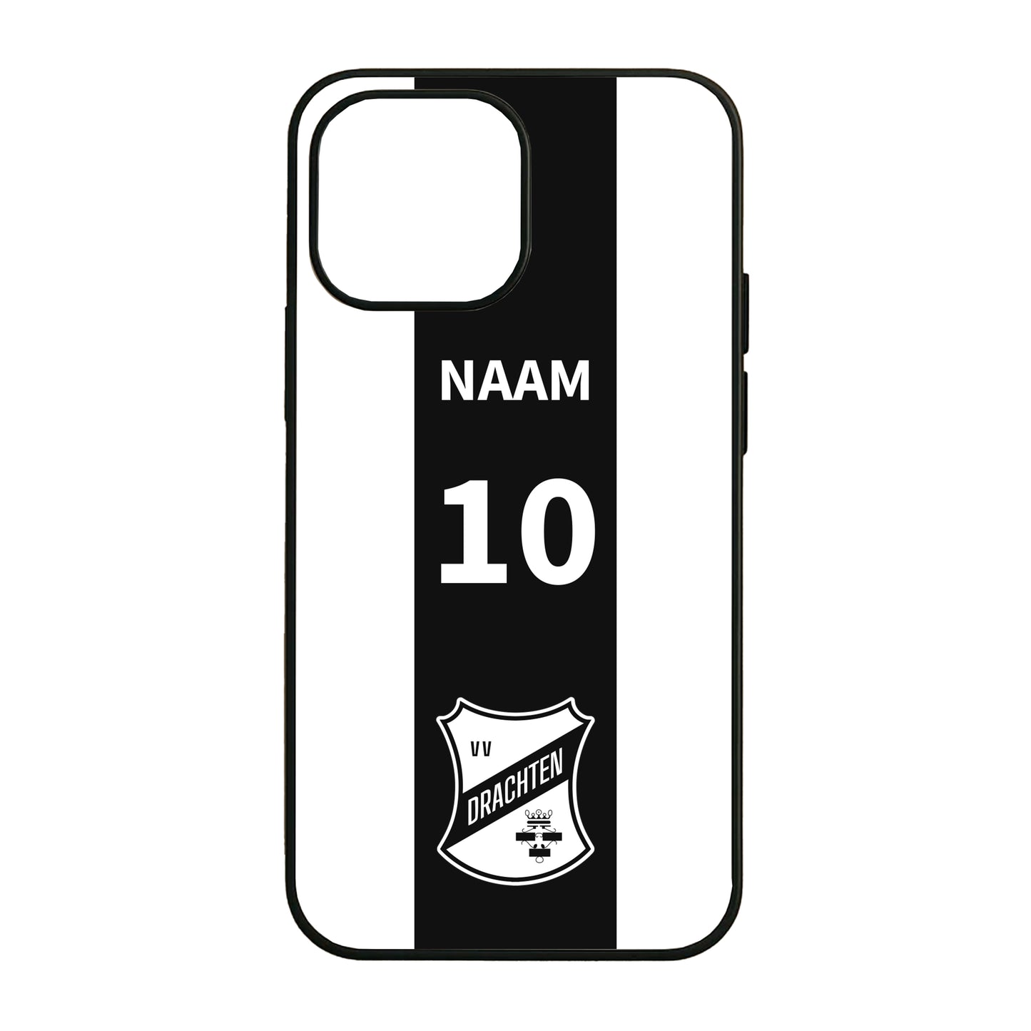 v.v. Drachten telefoonhoes iPhone - met je eigen naam en nummer